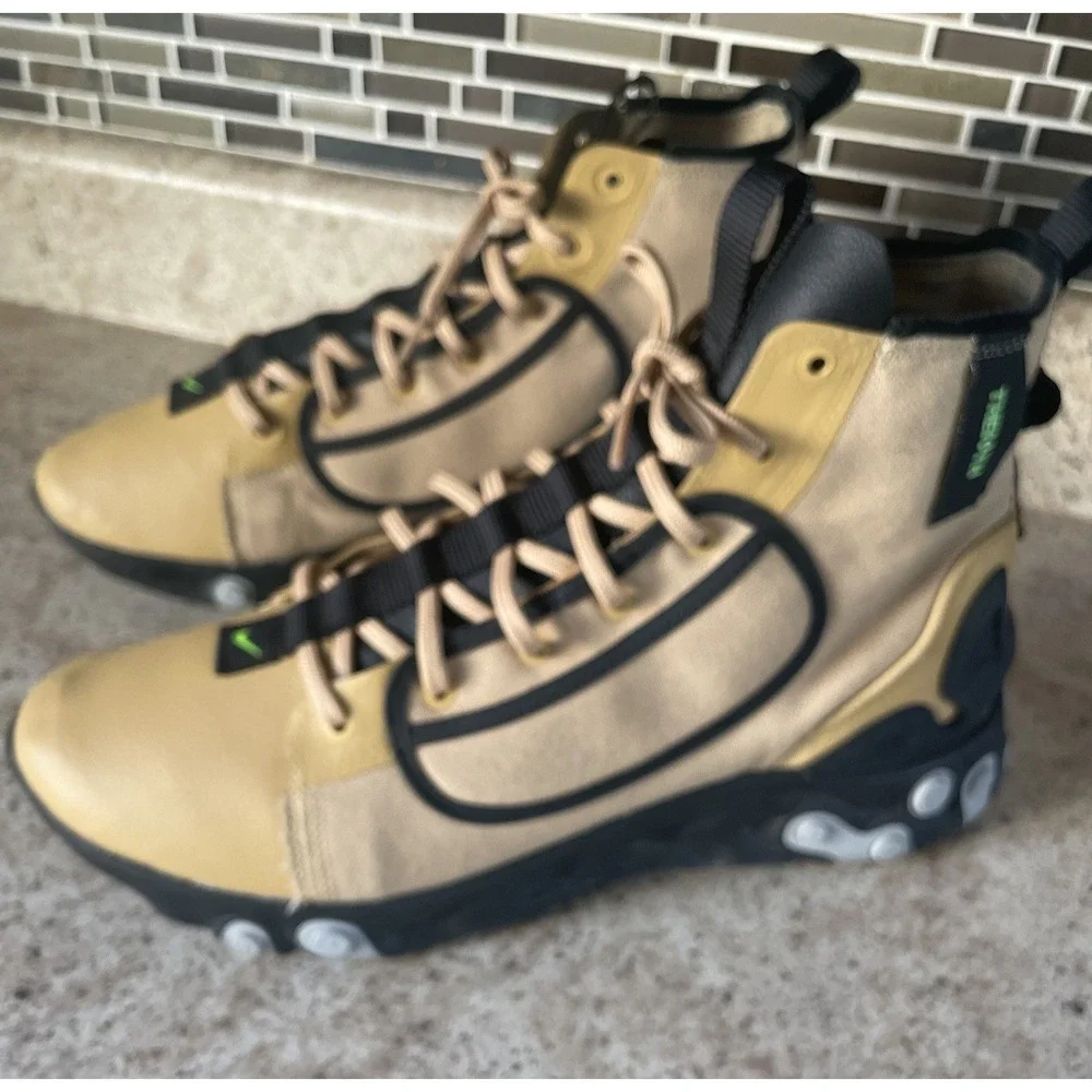 RARE🔥 Size 13 - Nike React Ianga ACG TheIoth Club Gold Electric AV5555-700